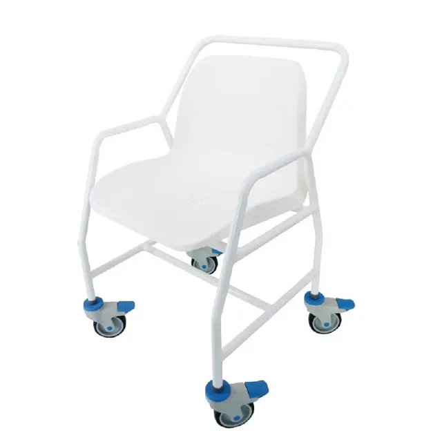 Identités chaise de douche à roulettes accoudoirs 165 kg