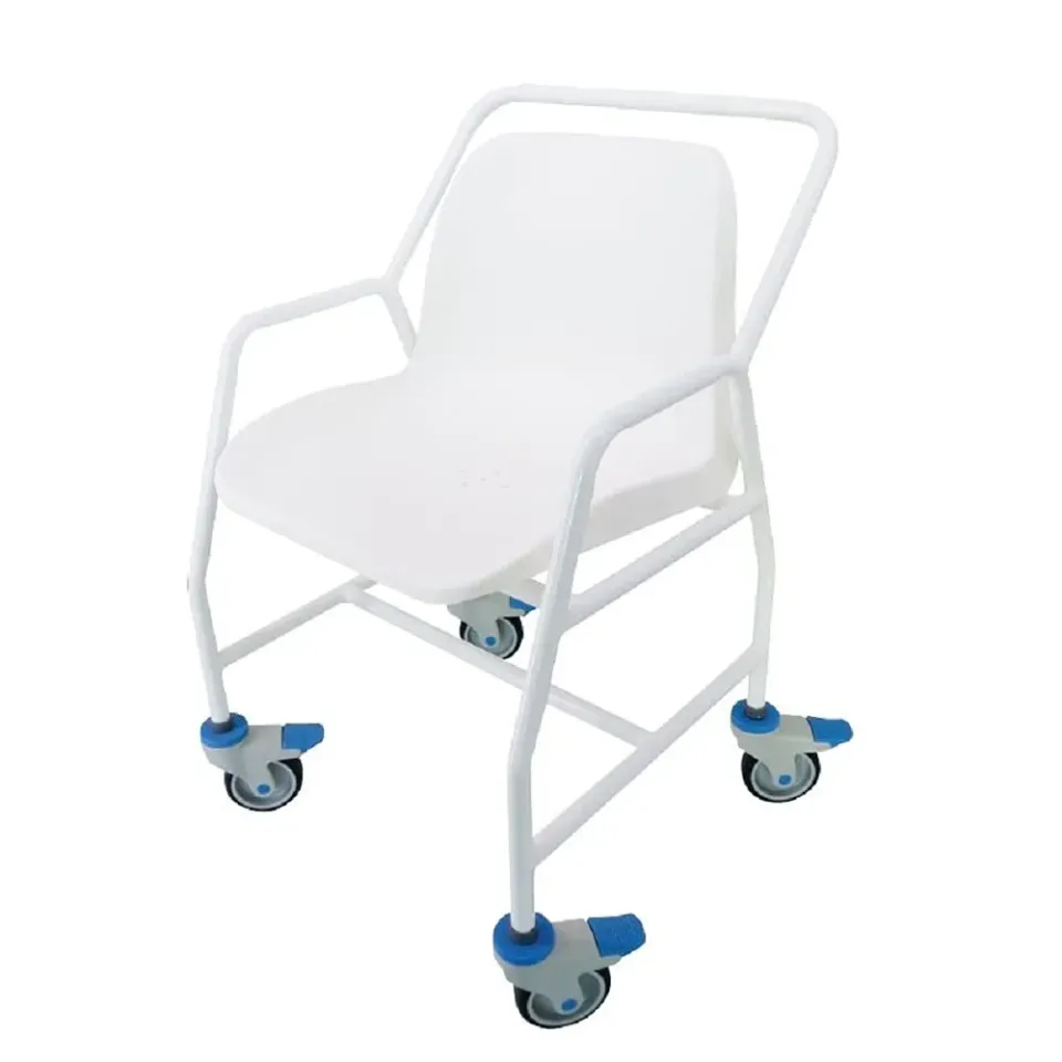 Identités chaise de douche à roulettes accoudoirs 165 kg
