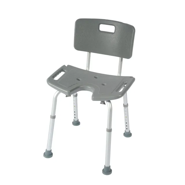 Identités Bora chaise de douche à poignées grise