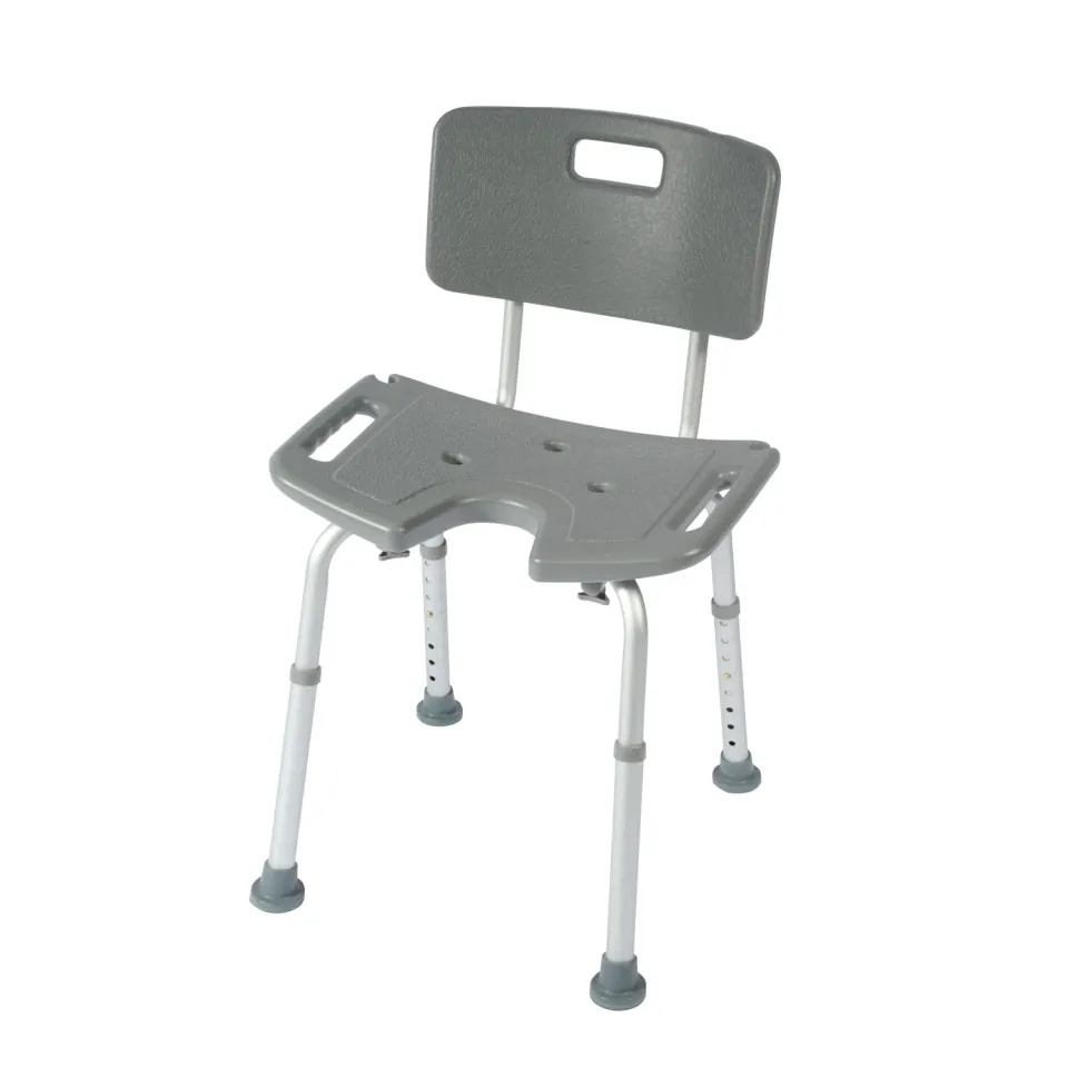 Identités Bora chaise de douche à poignées grise