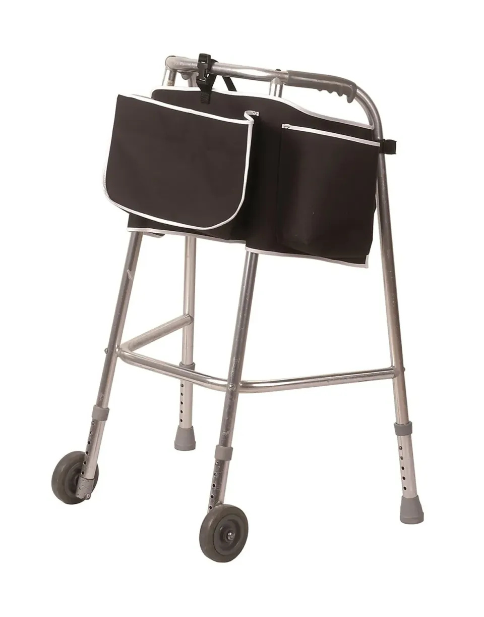 Identités sac transport déambulateur bleu 3 poches