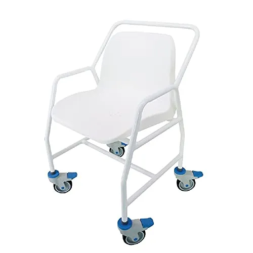 Identités chaise de douche à roulettes accoudoirs 165 kg