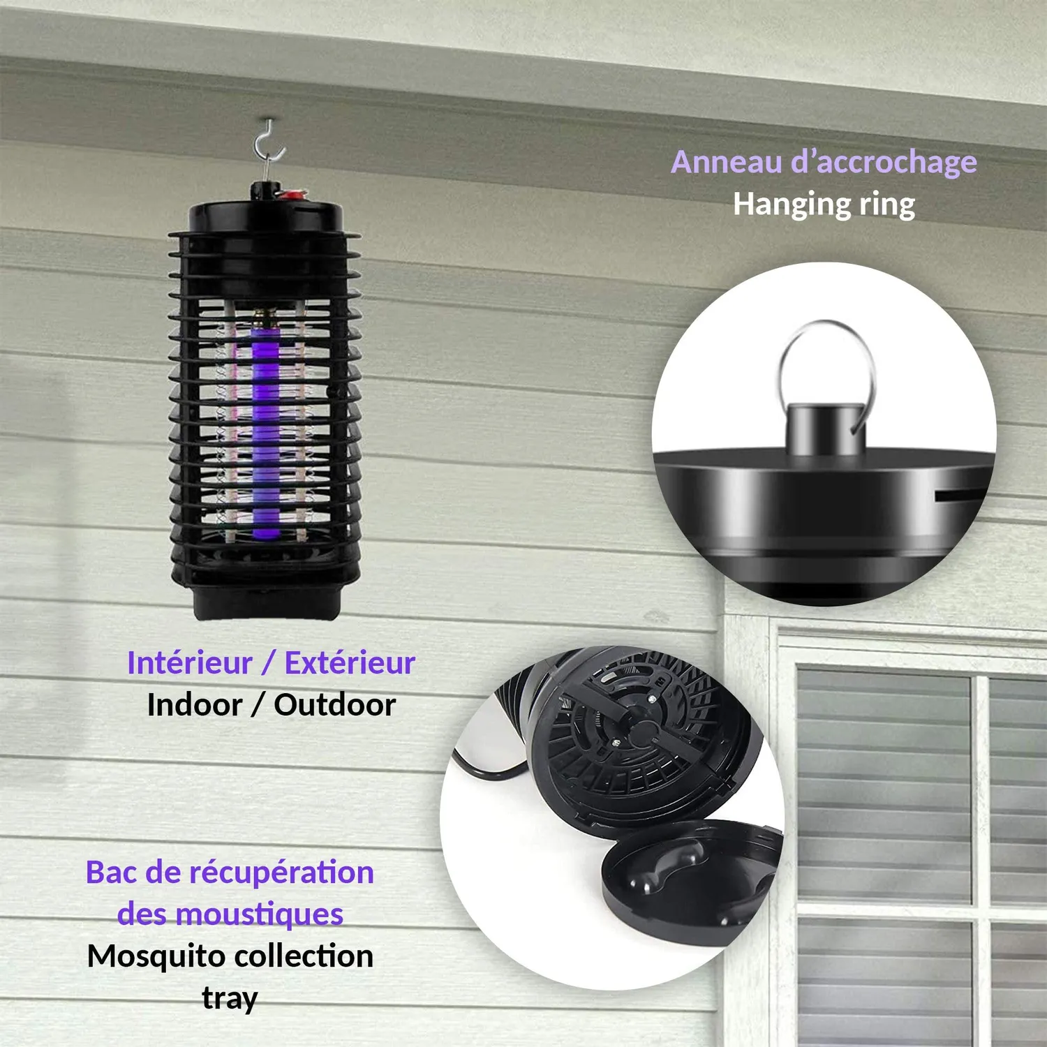 Identités Mosquito Killer lanterne anti-moustiques électrique