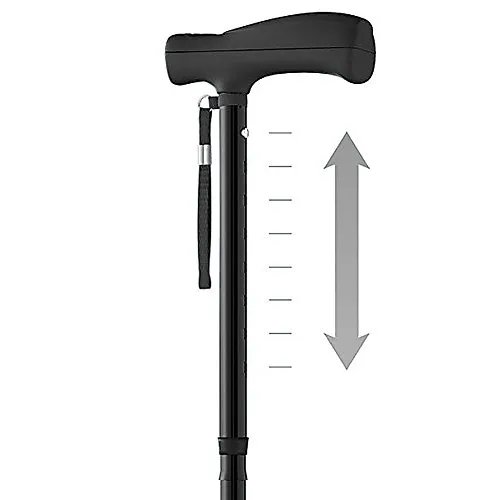 Identités Hurrycane canne marche rouge pliable 150 kg