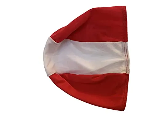 Identités bonnet de bain rouge blanc réutilisable