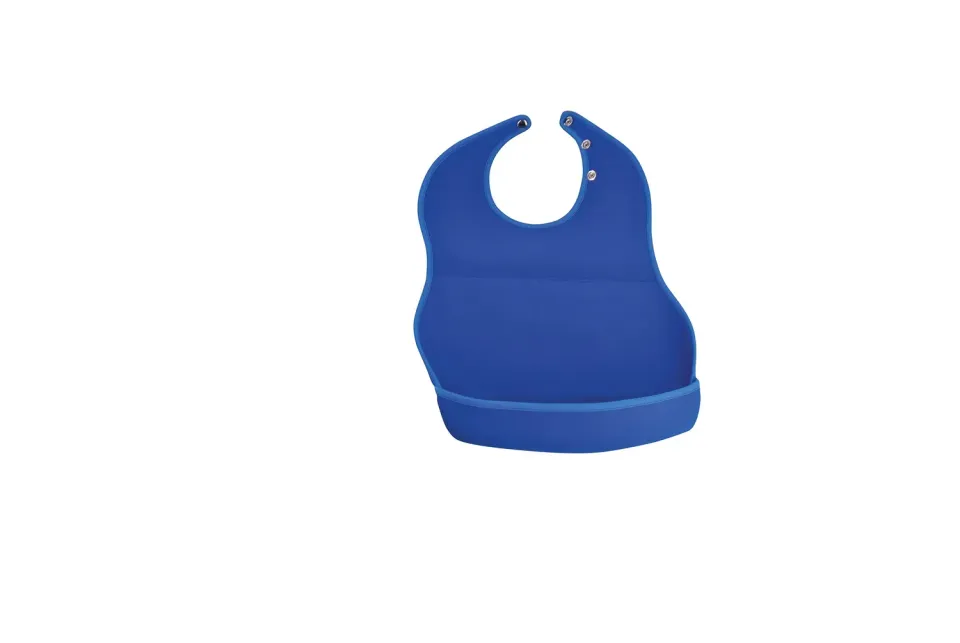 Identités Serviette Néoprène bavoir adulte bleu imperméable