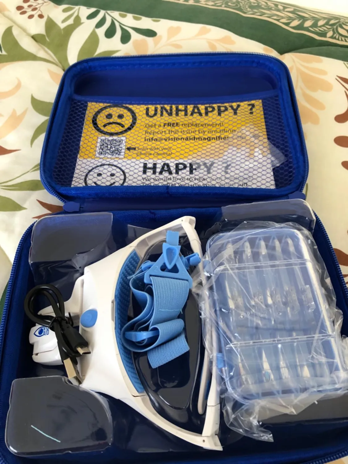 VisionAid Lunettes Loupe LED Rechargeable USB Kit Expert 5 Gross.