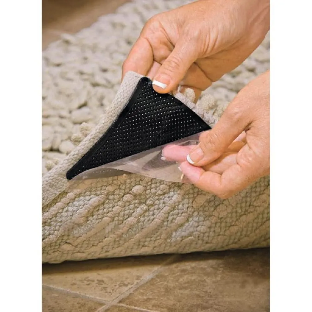 Identités Coins de Tapis Antidérapants Lot de 8 lavables
