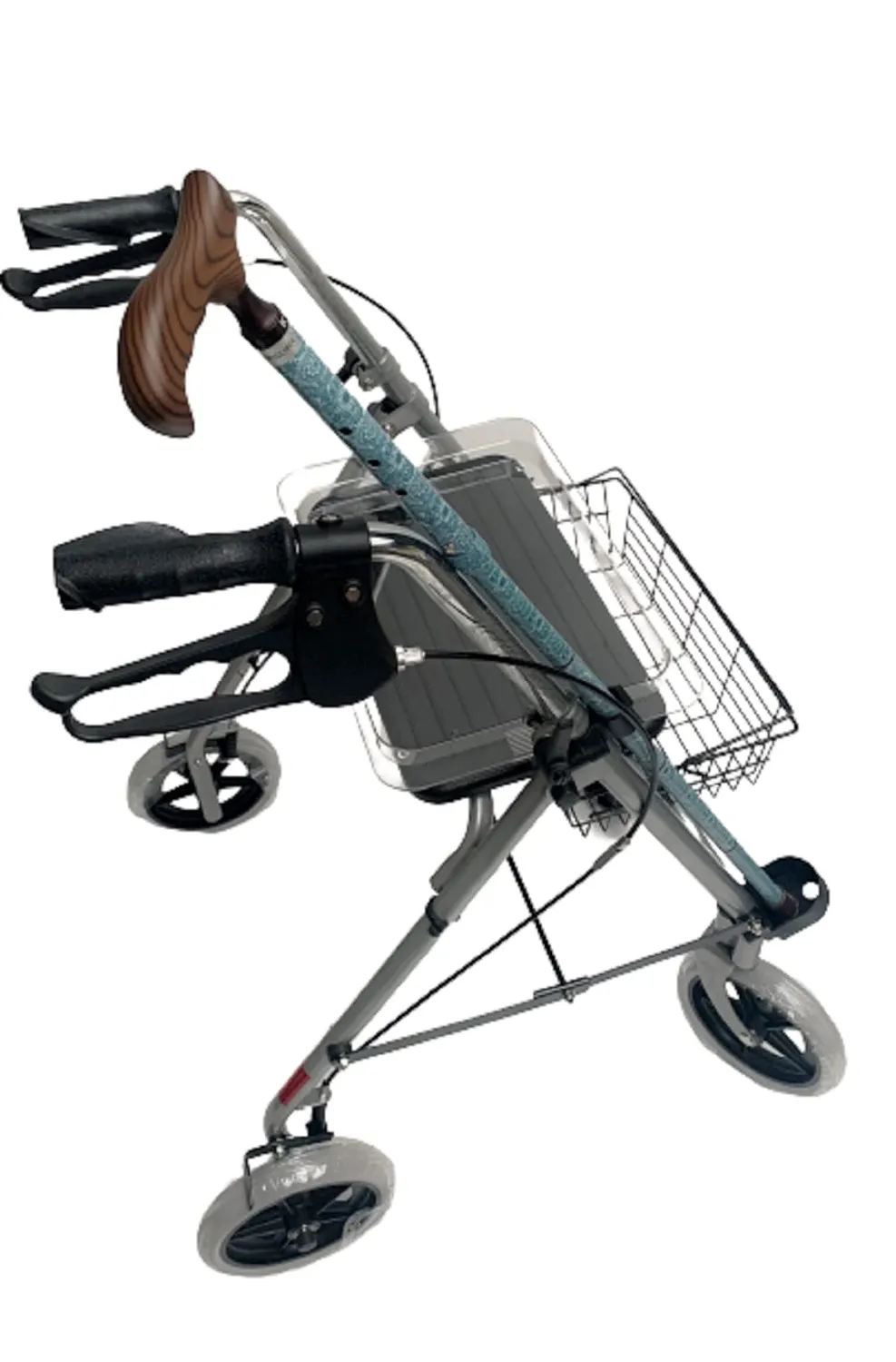 Identités Silver déambulateur 4 roues 120 kg avec assise