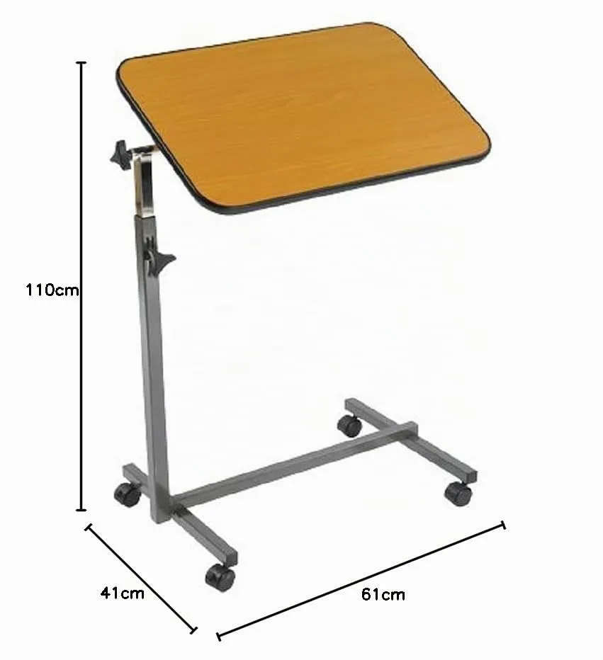 Identités Simplex table de lit plateau inclinable à roulettes
