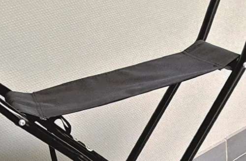 Identités siège pliant tissu noir 110 kg
