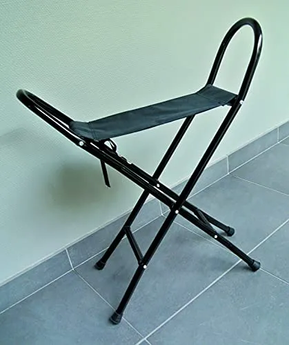 Identités siège pliant tissu noir 110 kg