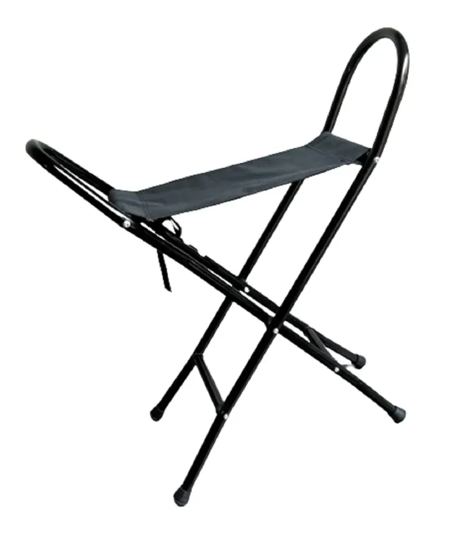 Identités siège pliant tissu noir 110 kg