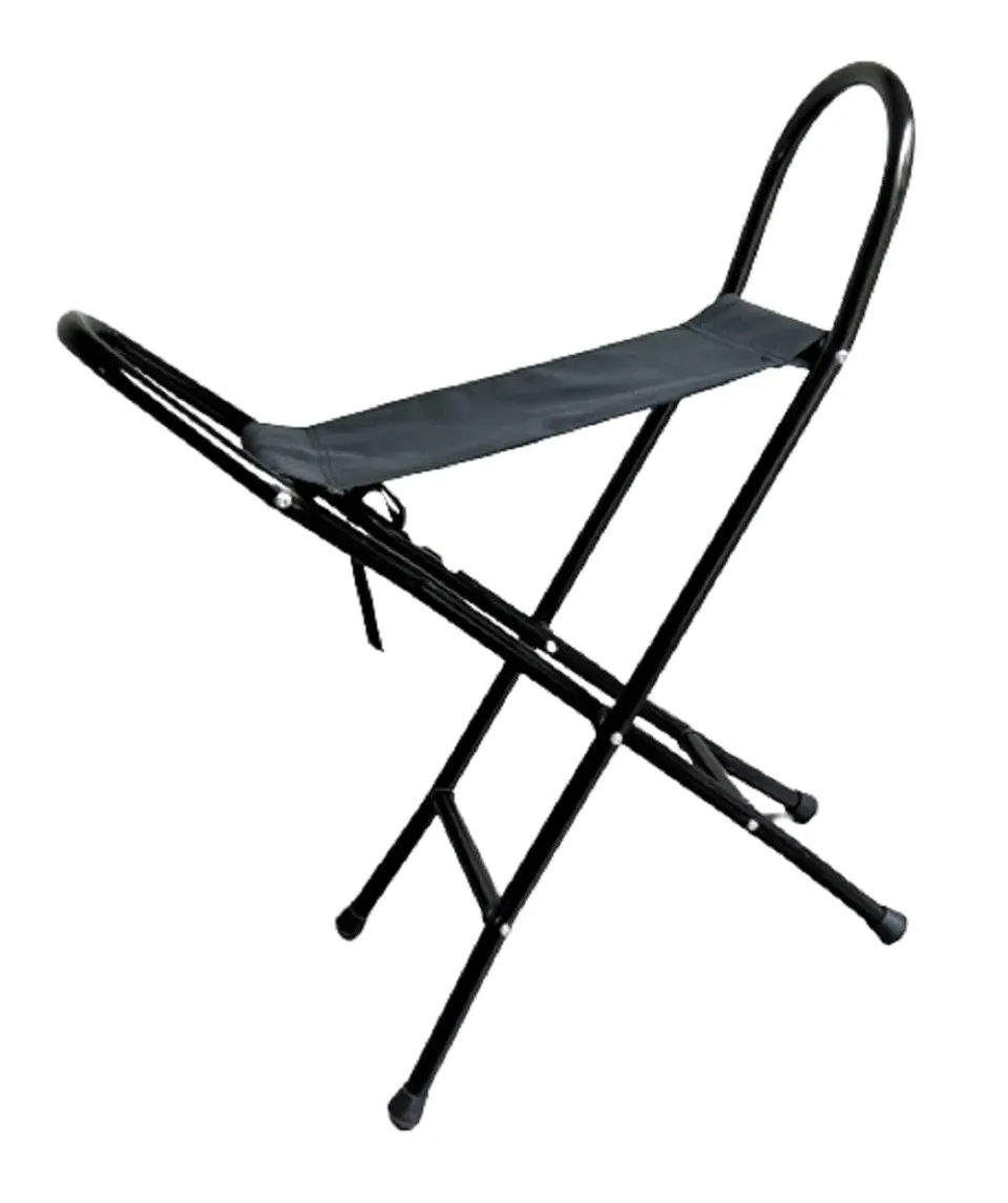 Identités siège pliant tissu noir 110 kg