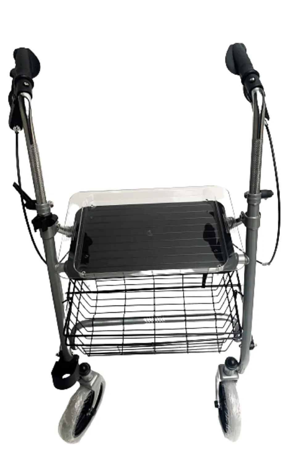 Identités Silver déambulateur 4 roues 120 kg avec assise