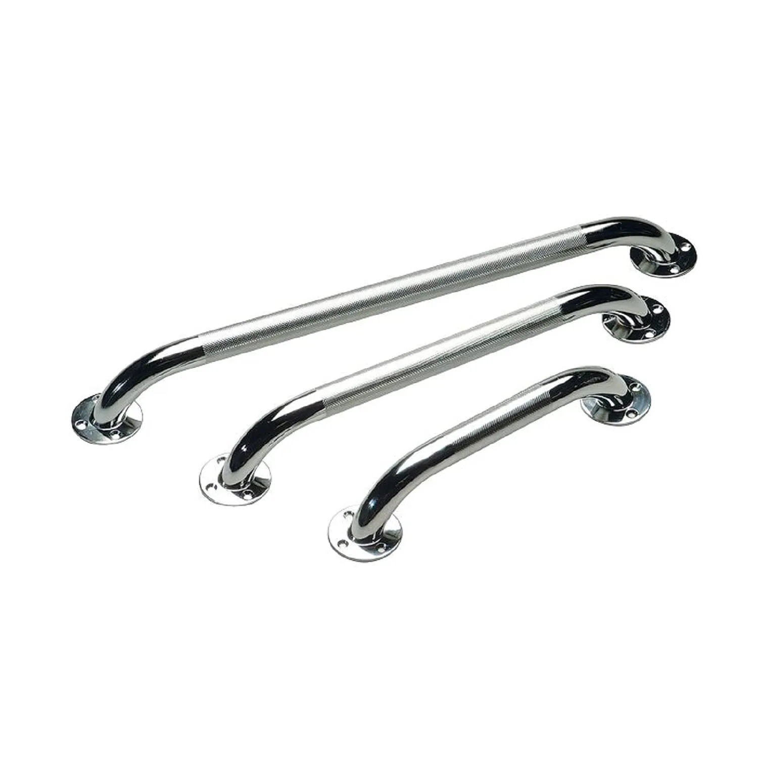 Identités barre d'appui droite acier chromé 30 cm
