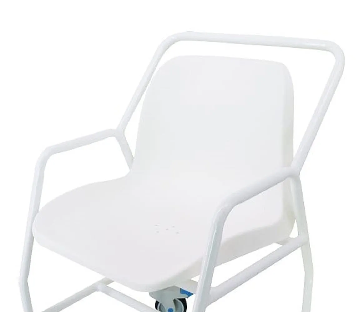 Identités chaise de douche à roulettes accoudoirs 165 kg