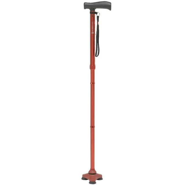 Identités Hurrycane canne marche rouge pliable 150 kg