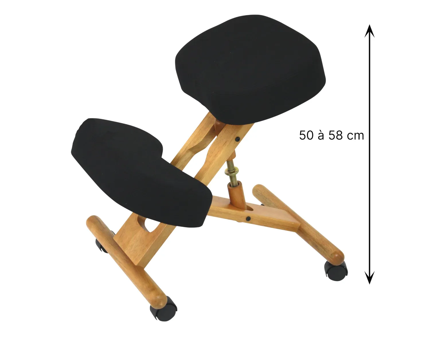 Identités Ergo Accent chaise à genoux bois pliable réglable