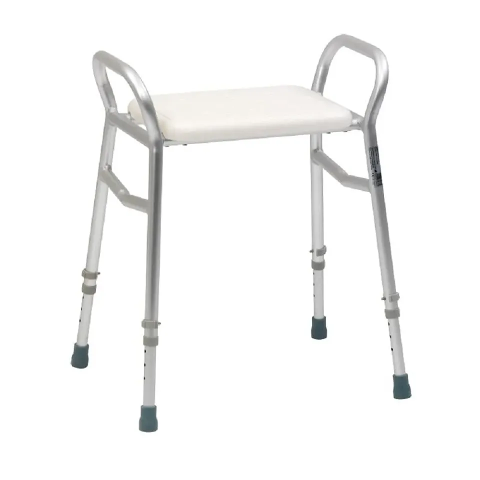 Identités Djerba Tabouret de Douche Accoudoirs Blanc