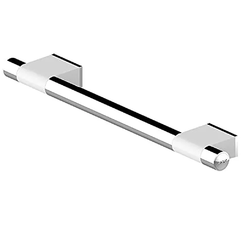 Identités Onyx barre d'appui chrome blanc 60 cm
