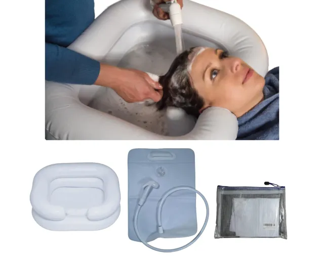 NIOTO Bac à Shampoing Gonflable 7 L avec Douchette