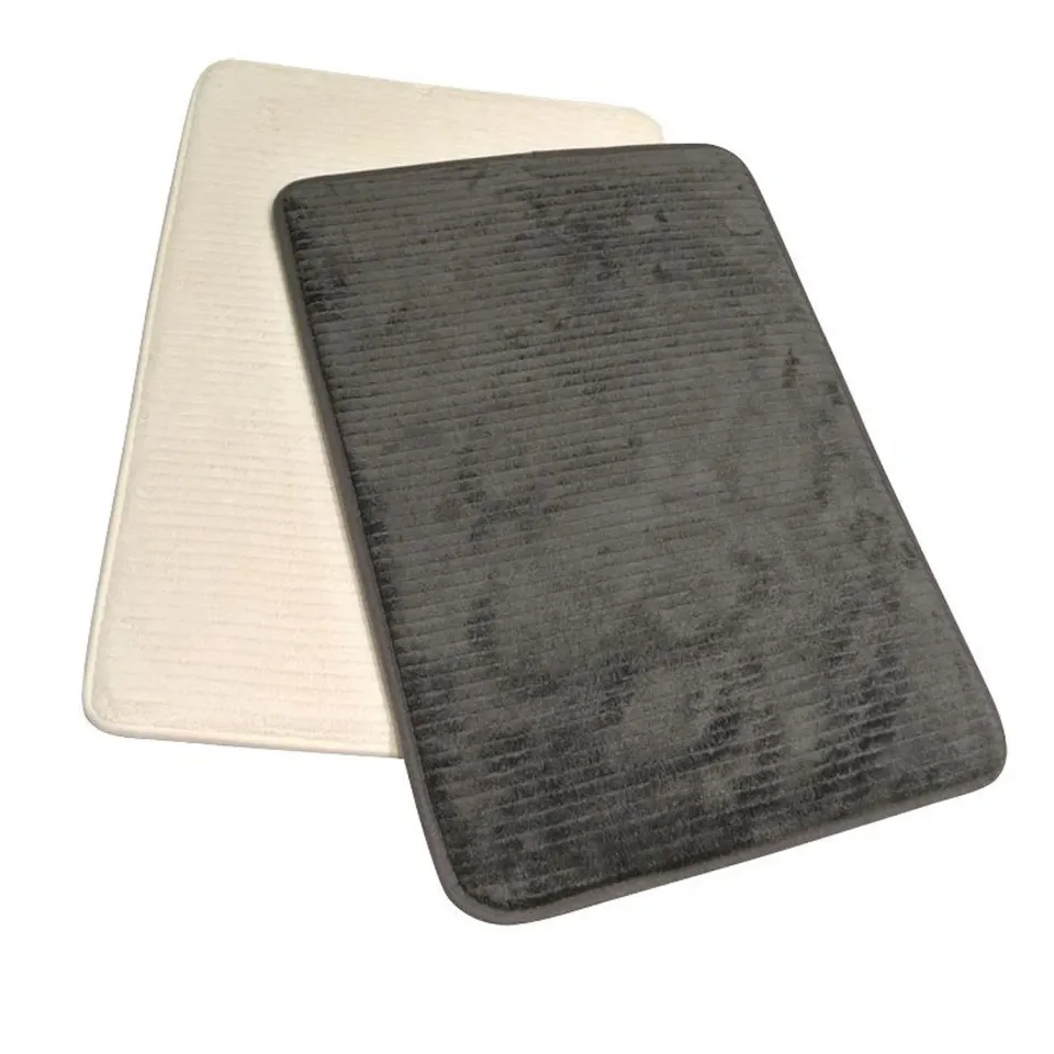 Identités Secure Soft tapis de bain gris 60x45 moelleux