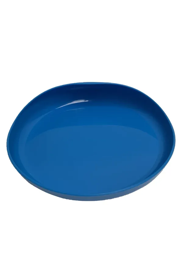 Identités Assiette à Rebord assiette bleue 17 cm