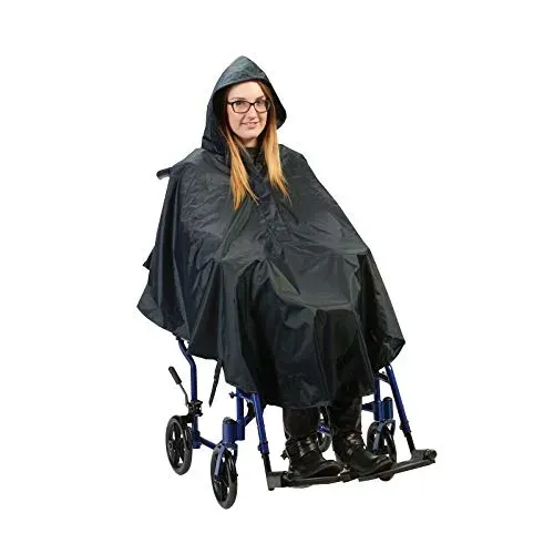 Identités Poncho Économique fauteuil roulant élastiqué imperméable