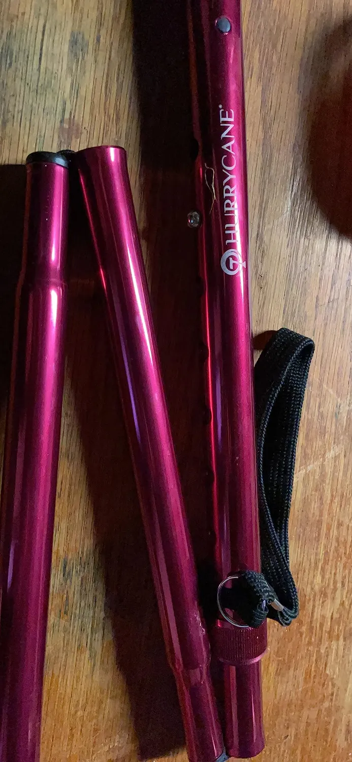 Identités Hurrycane canne marche rouge pliable 150 kg