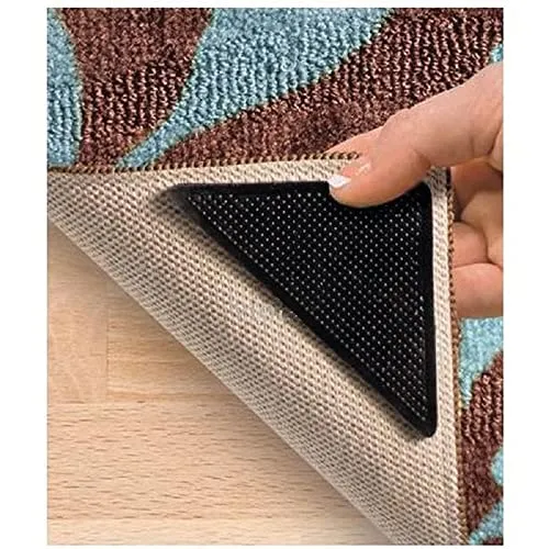 Identités Coins de Tapis Antidérapants Lot de 8 lavables