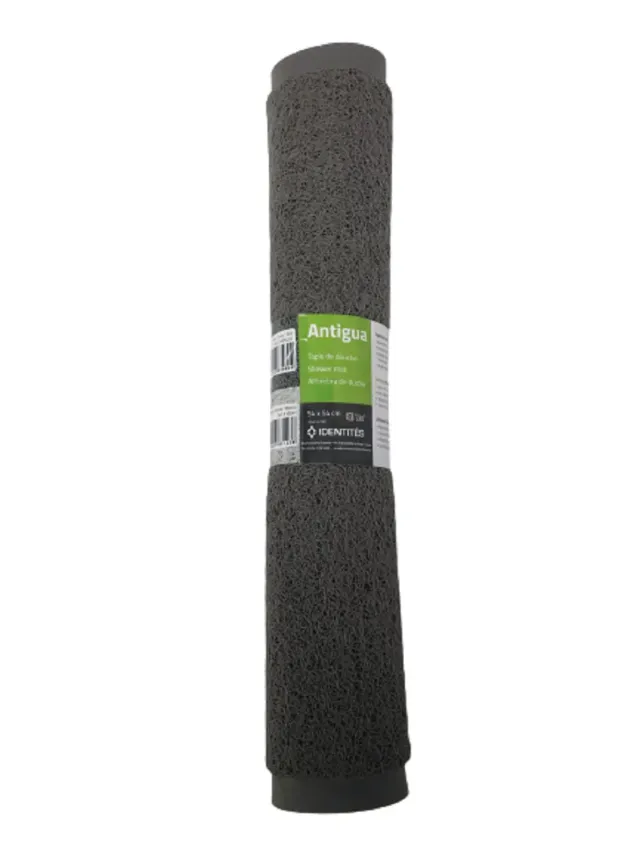 Identités Antigua Tapis de Bain Antidérapant Gris 53x53 cm