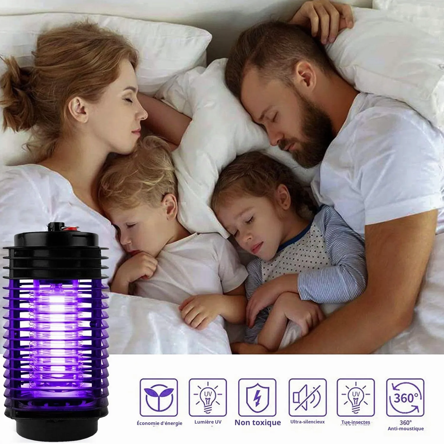 Identités Mosquito Killer lanterne anti-moustiques électrique
