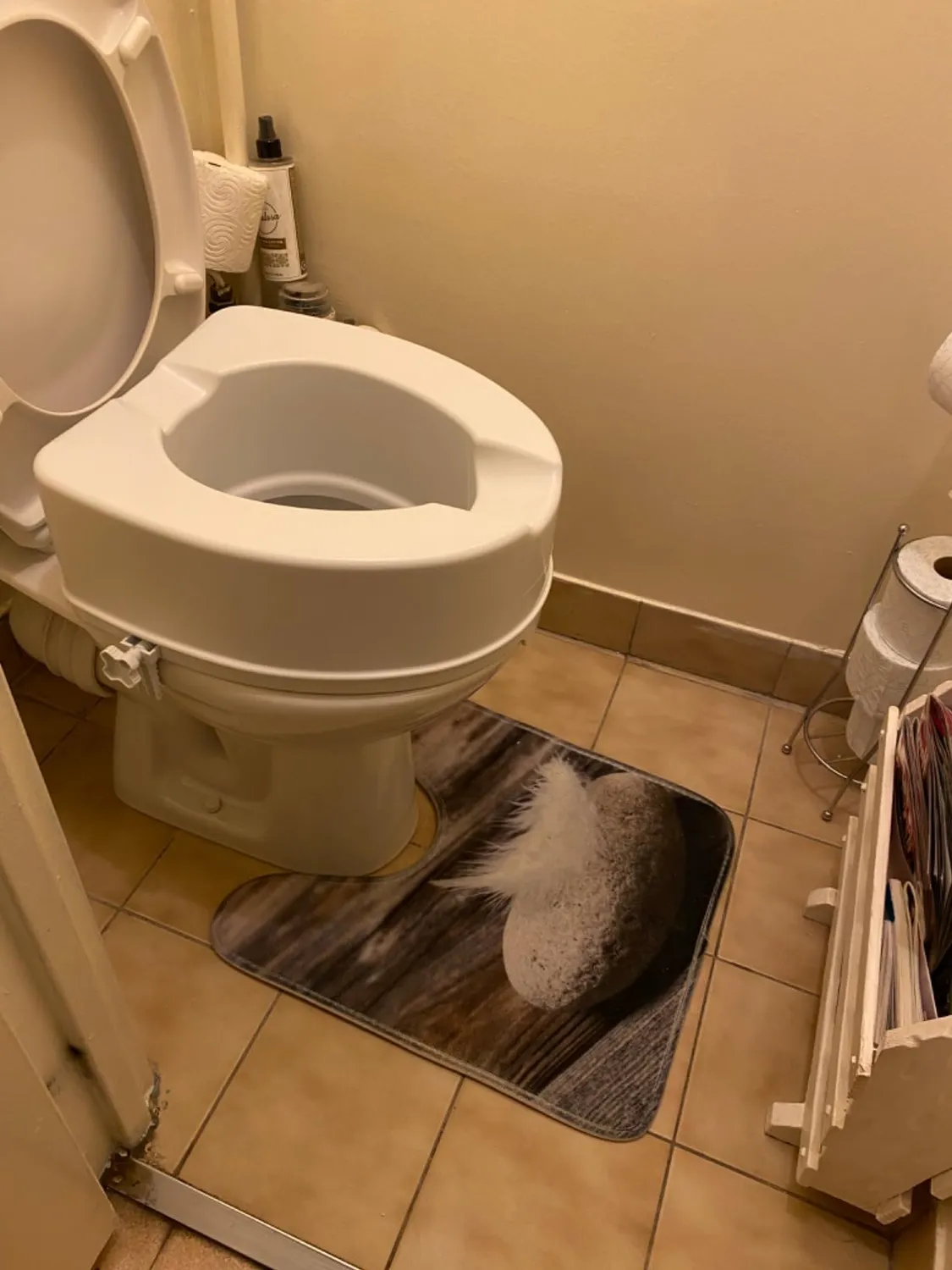 Identités Ibiza réhausse WC sans couvercle 15 cm 225 kg