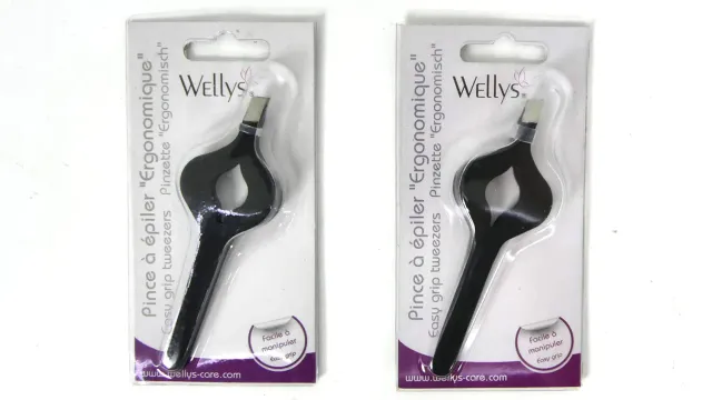 Identités pince à épiler ergonomique 10 cm lot de 2