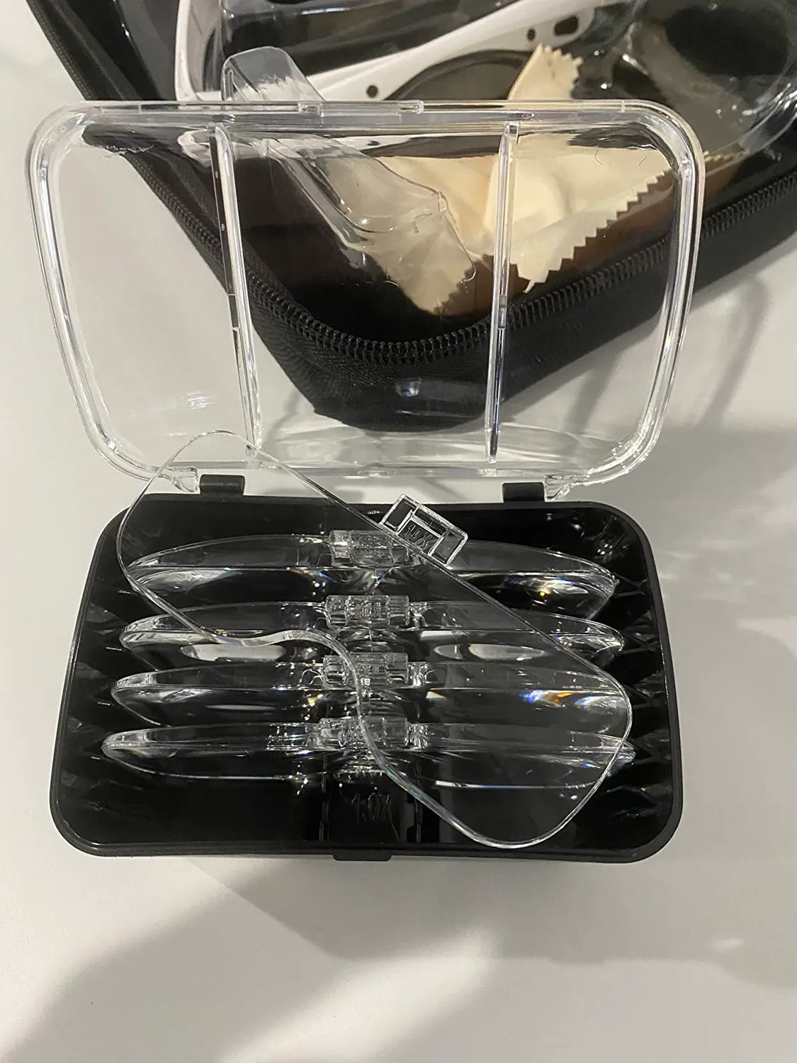 VisionAid lunettes loupe LED 5 verres mains libres rechargeable