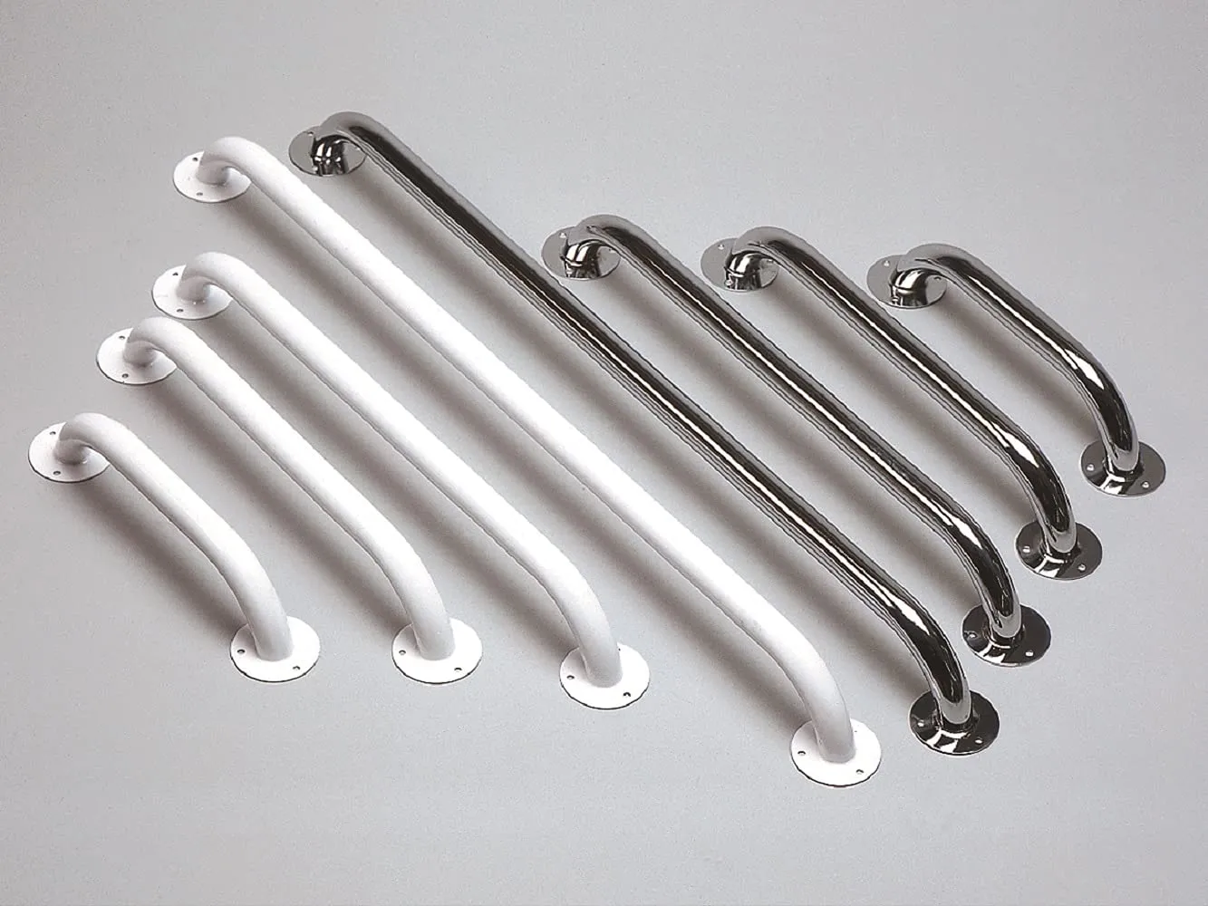 Identités Barre d'appui acier 30,5cm blanche maintien
