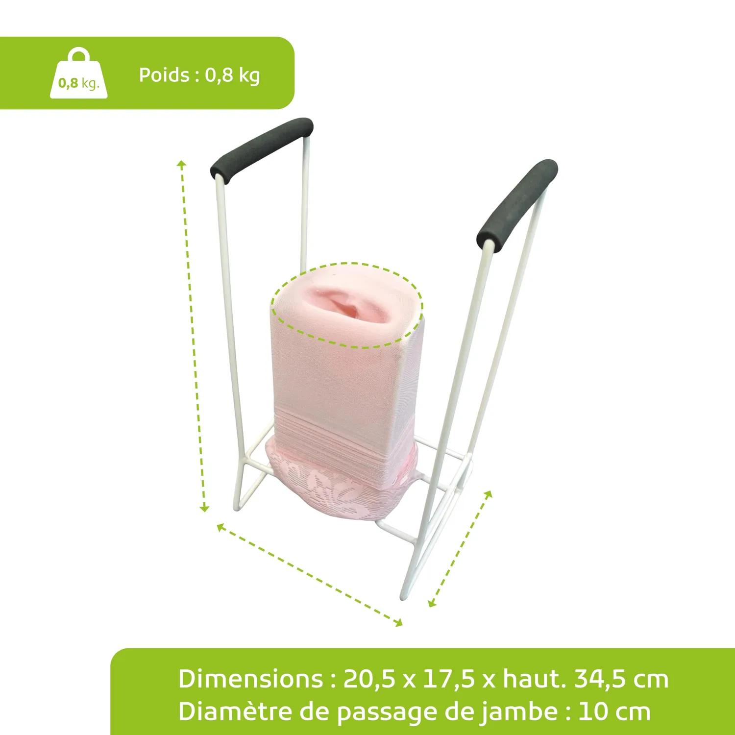 Identités Classic enfile-bas contention mousse 800 g