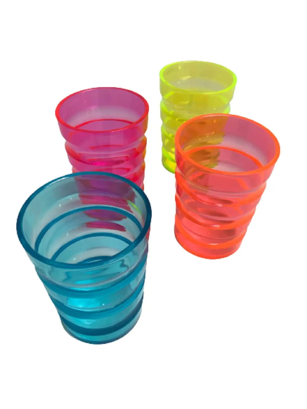 Identités Iso tasses polycarbonate Néon lot 4