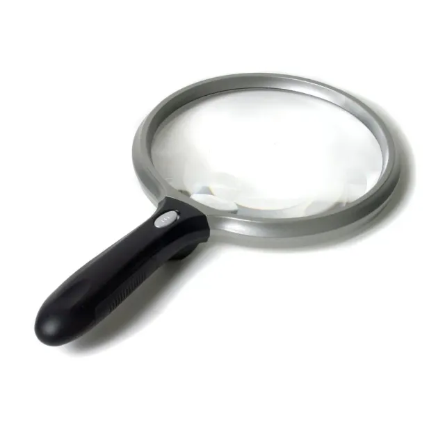 Identités Loupe Éclairante loupe lampe noire 13 cm x2,5