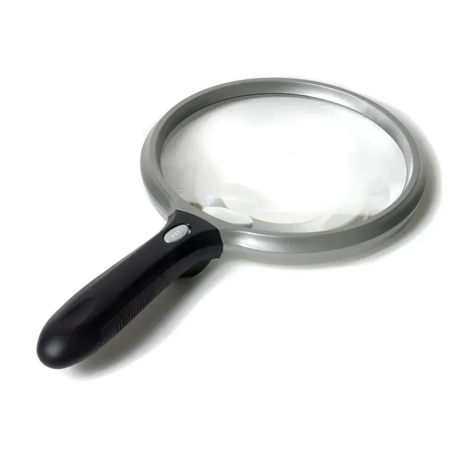 Identités Loupe Éclairante loupe lampe noire 13 cm x2,5