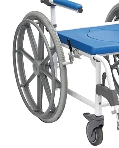 Identités Aston chaise douche WC grandes roues 160 kg