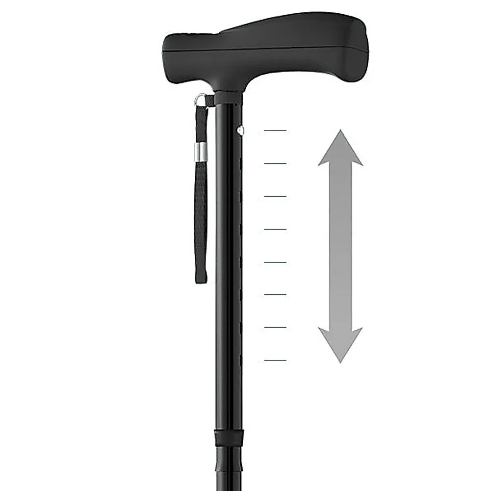 Identités Hurrycane canne marche rouge pliable 150 kg