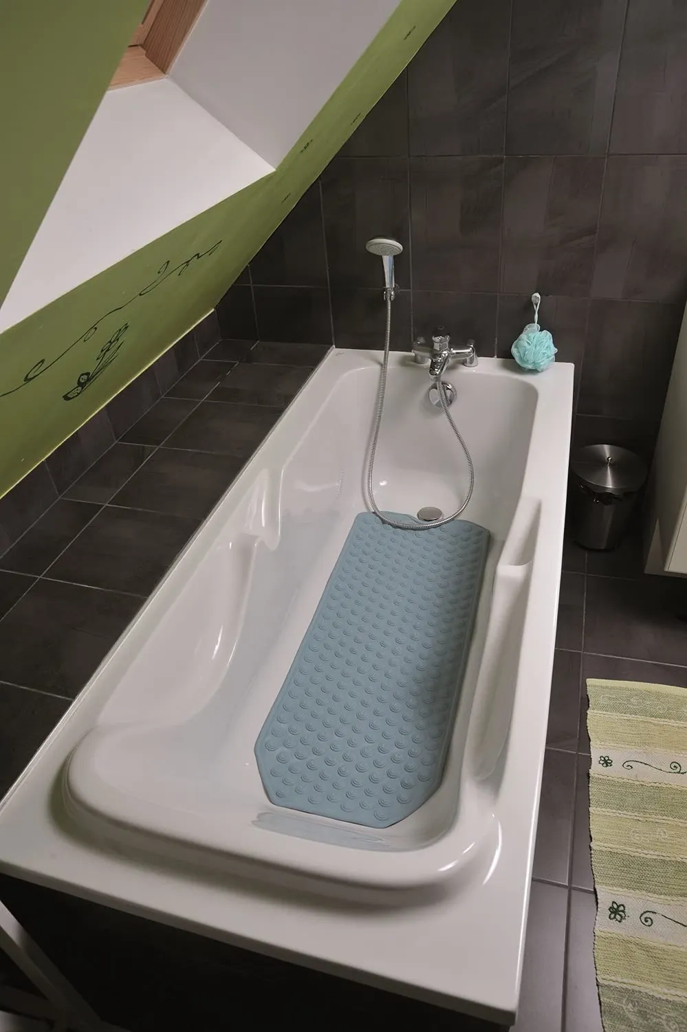 Identités Tapis Baignoire Extra-Long lavande 103x40 antidérapant