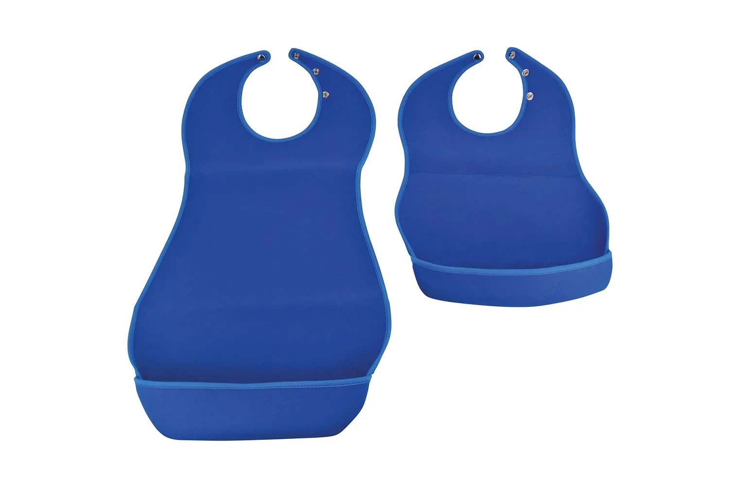 Identités Serviette Néoprène bavoir adulte bleu imperméable