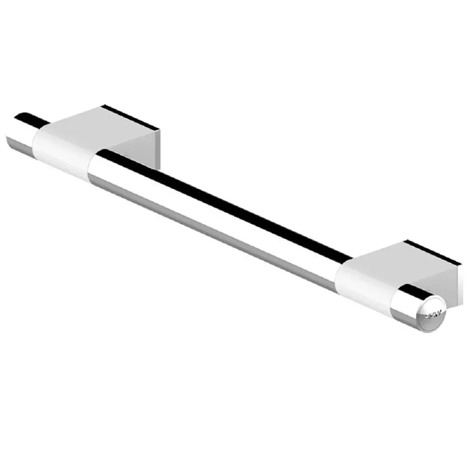 Identités Onyx barre d'appui chrome blanc 60 cm