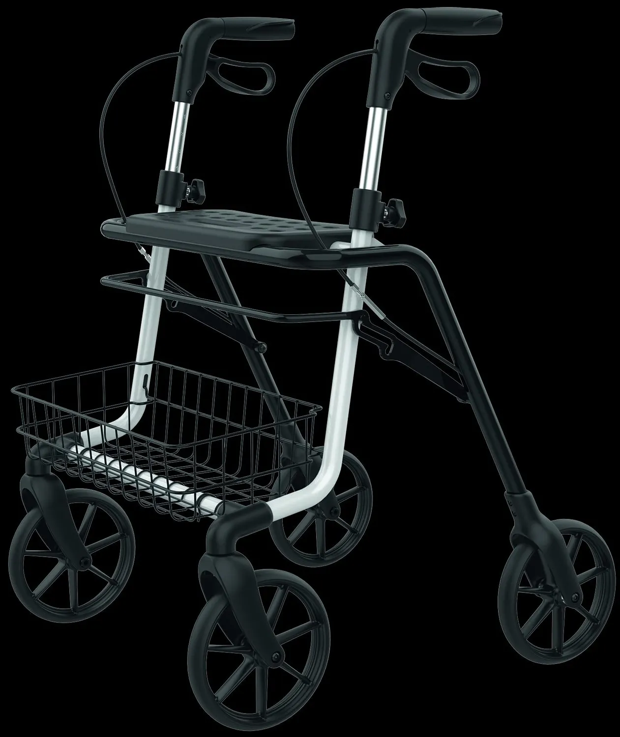 Identités Laser rollator pliable assise 150 kg